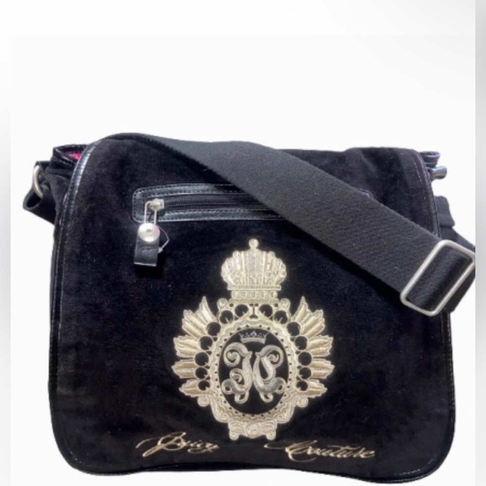 Juicy Couture vintage 2002 velour messenger bag excellent used condition